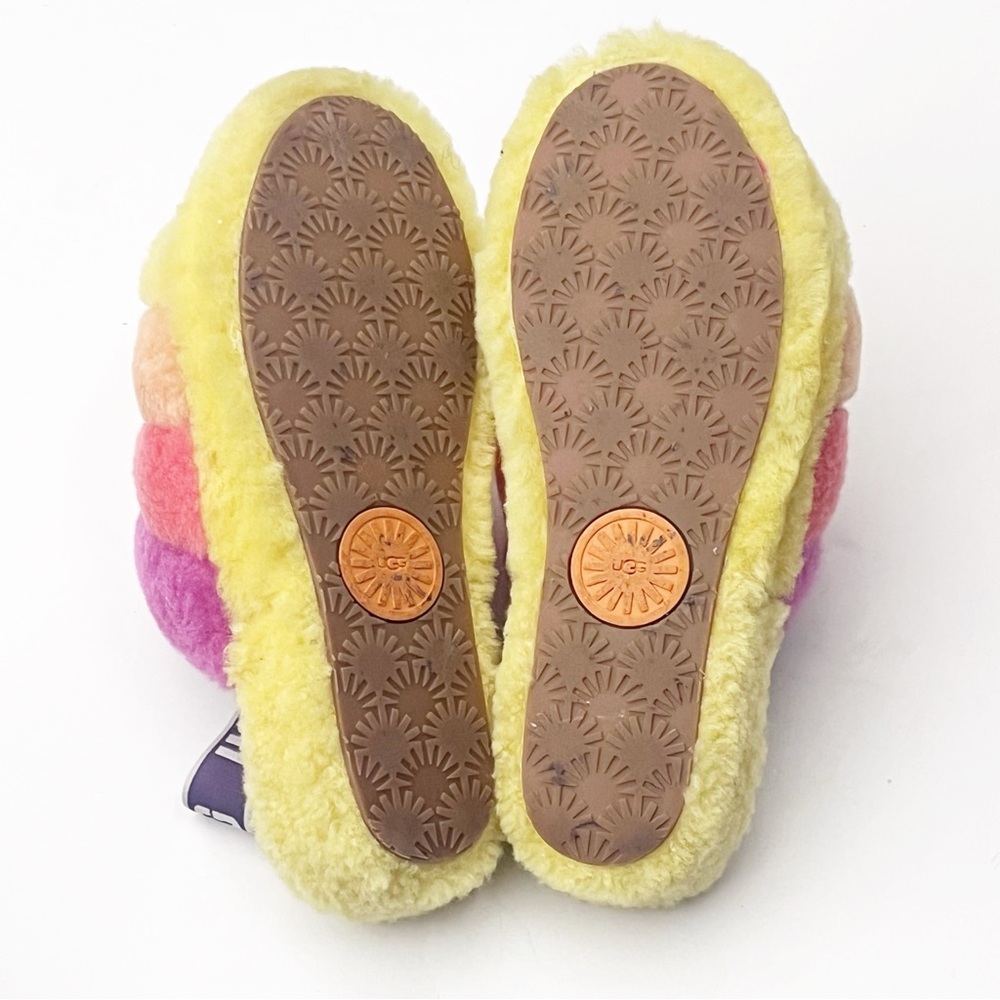 UGG Fluff Yeah Multicolored Heel Strap Slippers S… - image 3